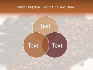 A Pile Of Coffee Beans Next To A Pile Of Coffee Beans PowerPoint Template