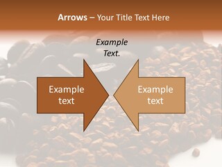 A Pile Of Coffee Beans Next To A Pile Of Coffee Beans PowerPoint Template