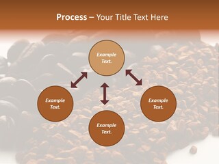 A Pile Of Coffee Beans Next To A Pile Of Coffee Beans PowerPoint Template