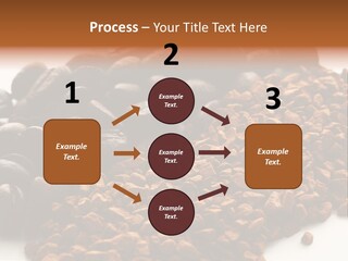 A Pile Of Coffee Beans Next To A Pile Of Coffee Beans PowerPoint Template