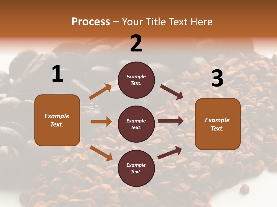 A Pile Of Coffee Beans Next To A Pile Of Coffee Beans PowerPoint Template