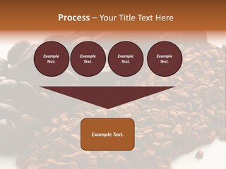 A Pile Of Coffee Beans Next To A Pile Of Coffee Beans PowerPoint Template