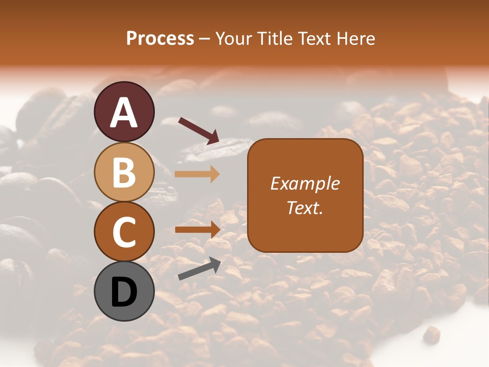 A Pile Of Coffee Beans Next To A Pile Of Coffee Beans PowerPoint Template