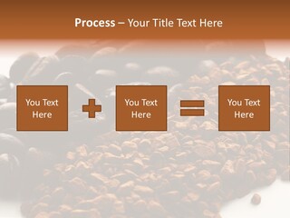 A Pile Of Coffee Beans Next To A Pile Of Coffee Beans PowerPoint Template