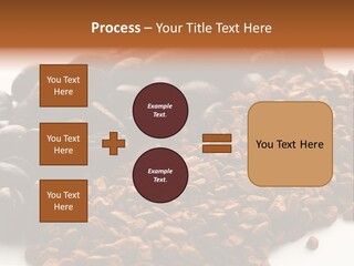 A Pile Of Coffee Beans Next To A Pile Of Coffee Beans PowerPoint Template