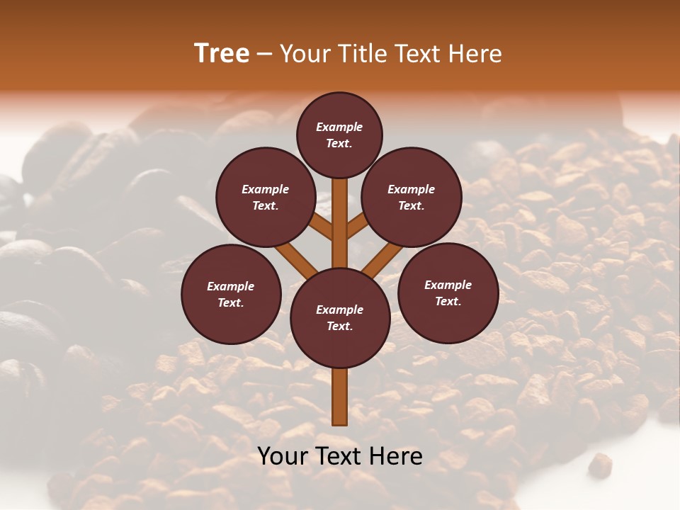 A Pile Of Coffee Beans Next To A Pile Of Coffee Beans PowerPoint Template