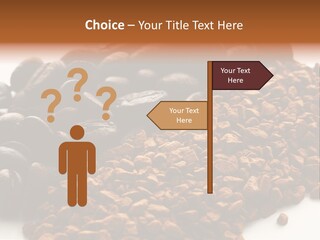 A Pile Of Coffee Beans Next To A Pile Of Coffee Beans PowerPoint Template