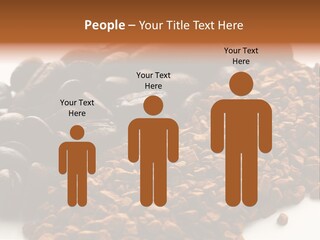 A Pile Of Coffee Beans Next To A Pile Of Coffee Beans PowerPoint Template