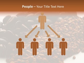 A Pile Of Coffee Beans Next To A Pile Of Coffee Beans PowerPoint Template