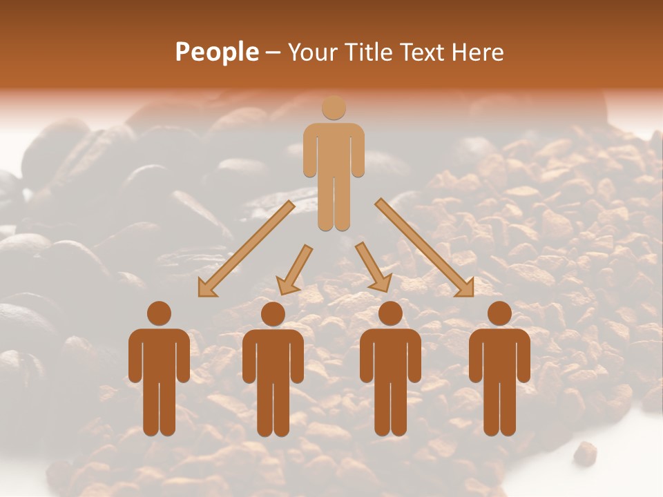 A Pile Of Coffee Beans Next To A Pile Of Coffee Beans PowerPoint Template