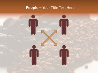 A Pile Of Coffee Beans Next To A Pile Of Coffee Beans PowerPoint Template