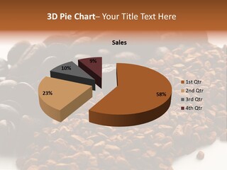 A Pile Of Coffee Beans Next To A Pile Of Coffee Beans PowerPoint Template