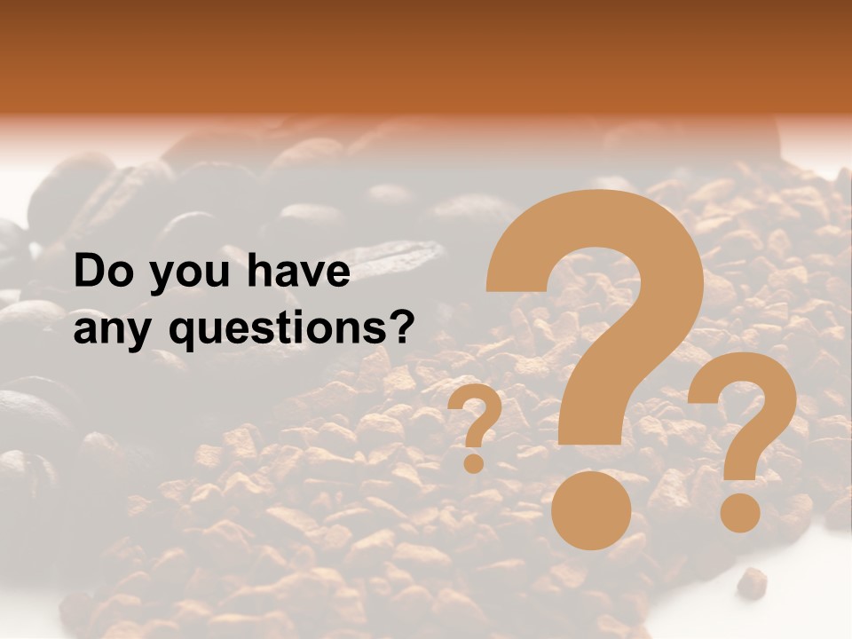 A Pile Of Coffee Beans Next To A Pile Of Coffee Beans PowerPoint Template