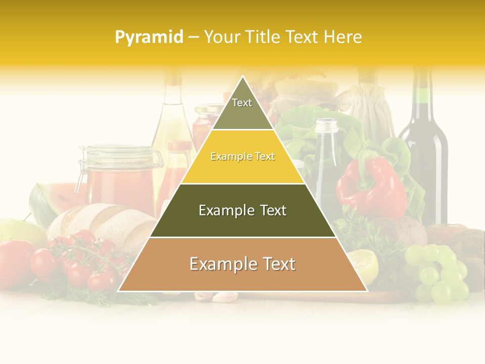 A Bunch Of Food And Drinks On A Table PowerPoint Template