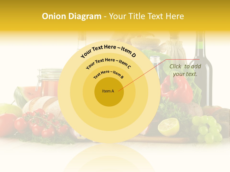 A Bunch Of Food And Drinks On A Table PowerPoint Template