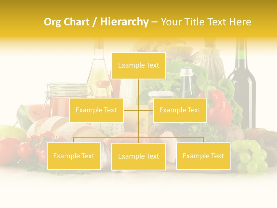A Bunch Of Food And Drinks On A Table PowerPoint Template
