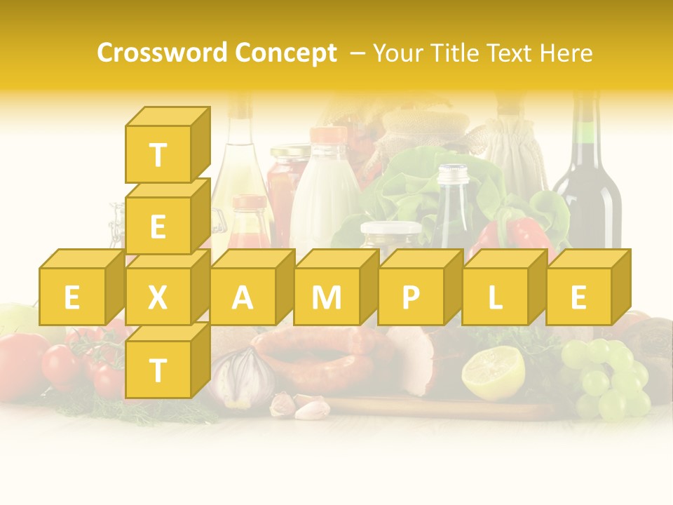 A Bunch Of Food And Drinks On A Table PowerPoint Template