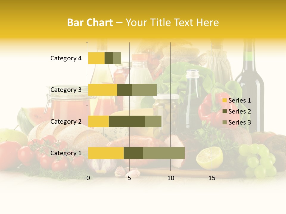 A Bunch Of Food And Drinks On A Table PowerPoint Template