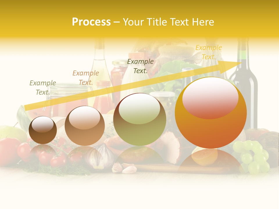 A Bunch Of Food And Drinks On A Table PowerPoint Template