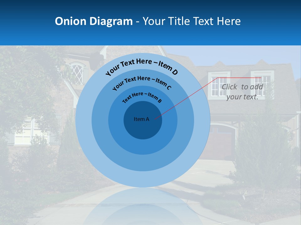 A House With A Driveway And Trees In Front Of It PowerPoint Template