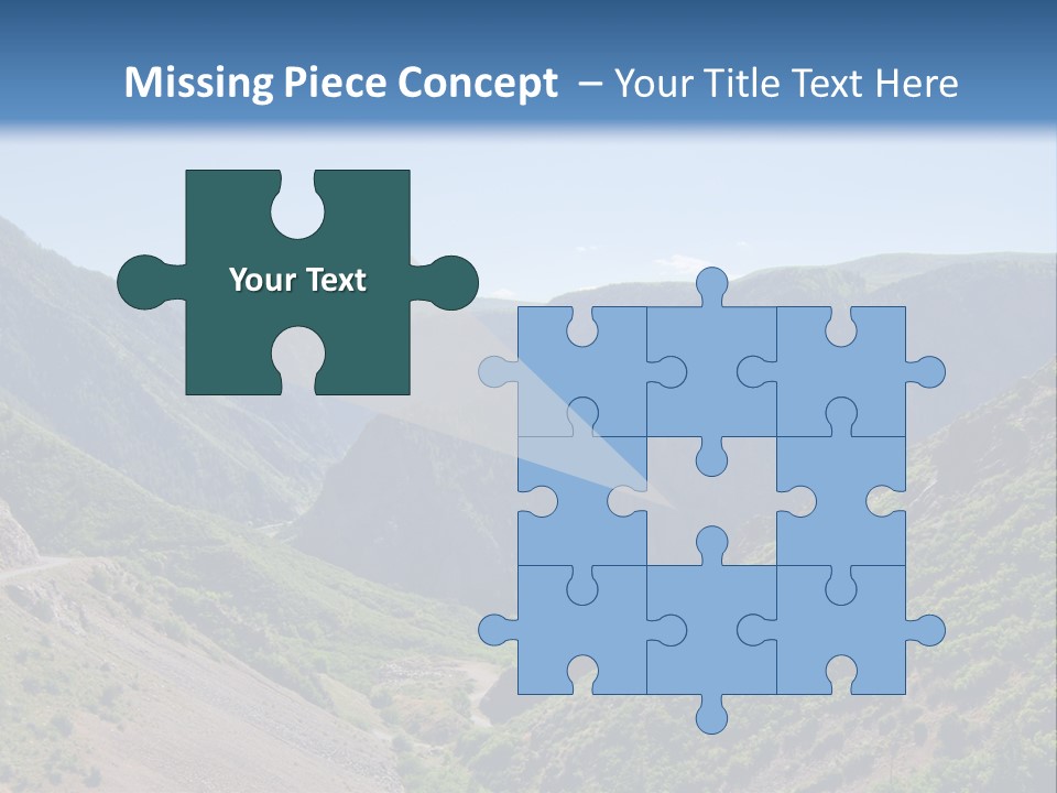 A Scenic View Of Mountains With A Road Going Through Them PowerPoint Template