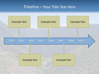 A Scenic View Of Mountains With A Road Going Through Them PowerPoint Template