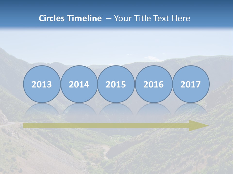 A Scenic View Of Mountains With A Road Going Through Them PowerPoint Template
