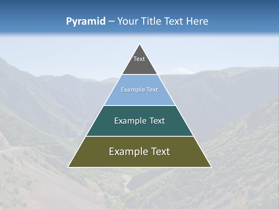 A Scenic View Of Mountains With A Road Going Through Them PowerPoint Template