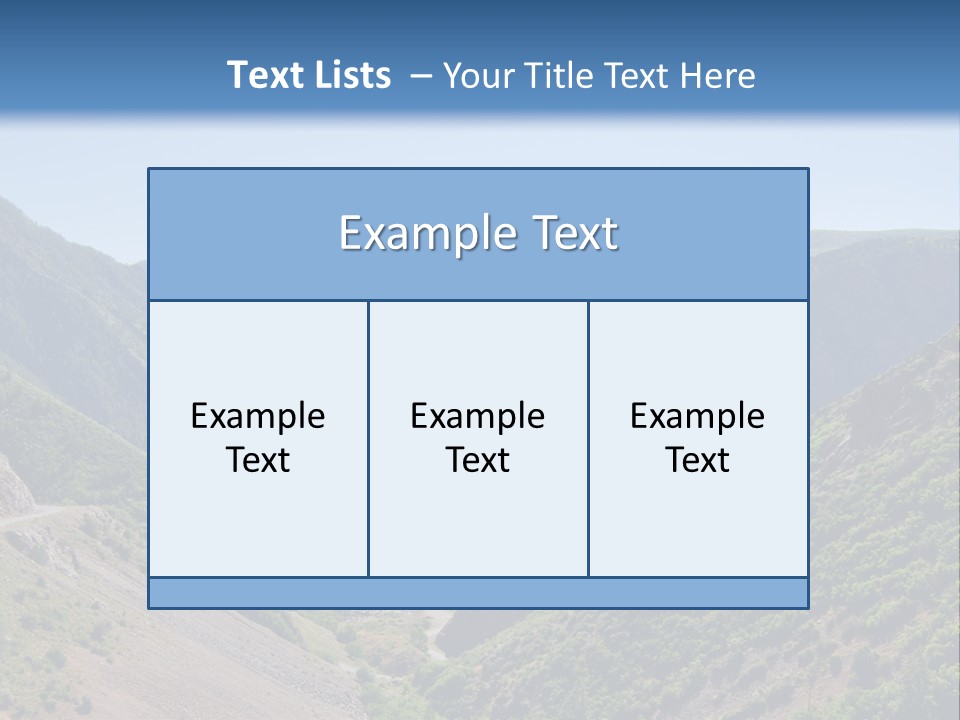 A Scenic View Of Mountains With A Road Going Through Them PowerPoint Template