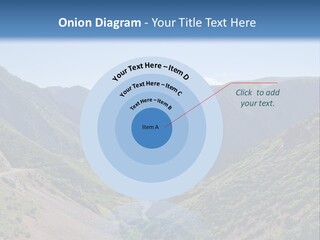 A Scenic View Of Mountains With A Road Going Through Them PowerPoint Template