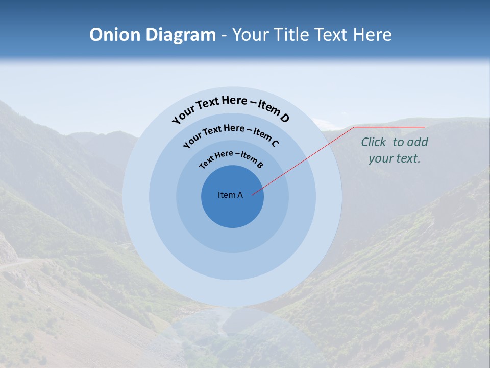 A Scenic View Of Mountains With A Road Going Through Them PowerPoint Template