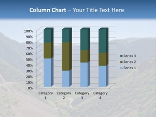 A Scenic View Of Mountains With A Road Going Through Them PowerPoint Template