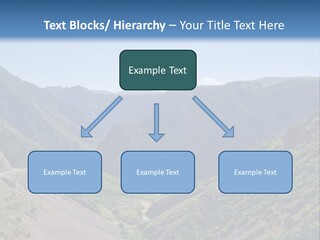 A Scenic View Of Mountains With A Road Going Through Them PowerPoint Template