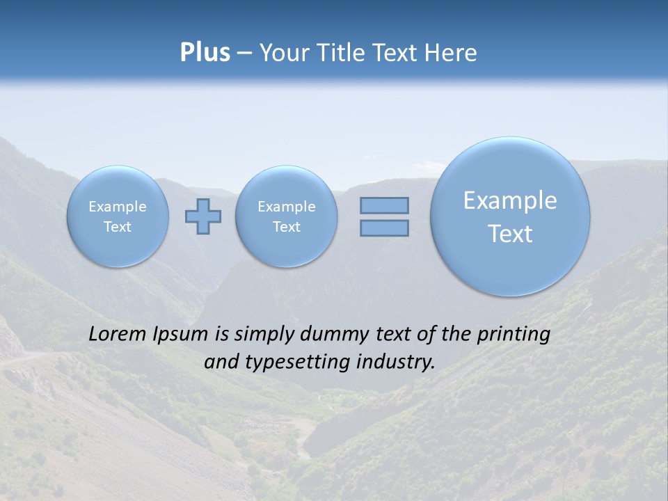 A Scenic View Of Mountains With A Road Going Through Them PowerPoint Template