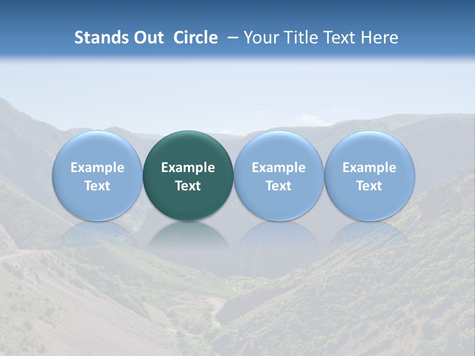 A Scenic View Of Mountains With A Road Going Through Them PowerPoint Template