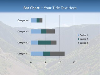 A Scenic View Of Mountains With A Road Going Through Them PowerPoint Template