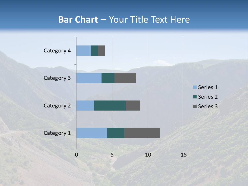 A Scenic View Of Mountains With A Road Going Through Them PowerPoint Template