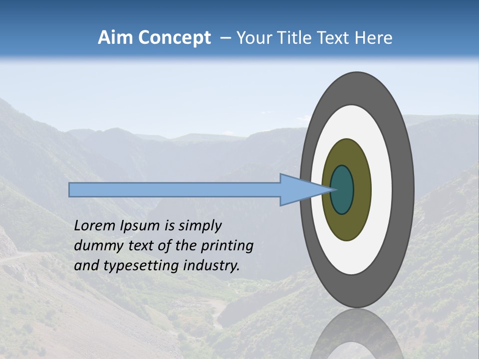 A Scenic View Of Mountains With A Road Going Through Them PowerPoint Template