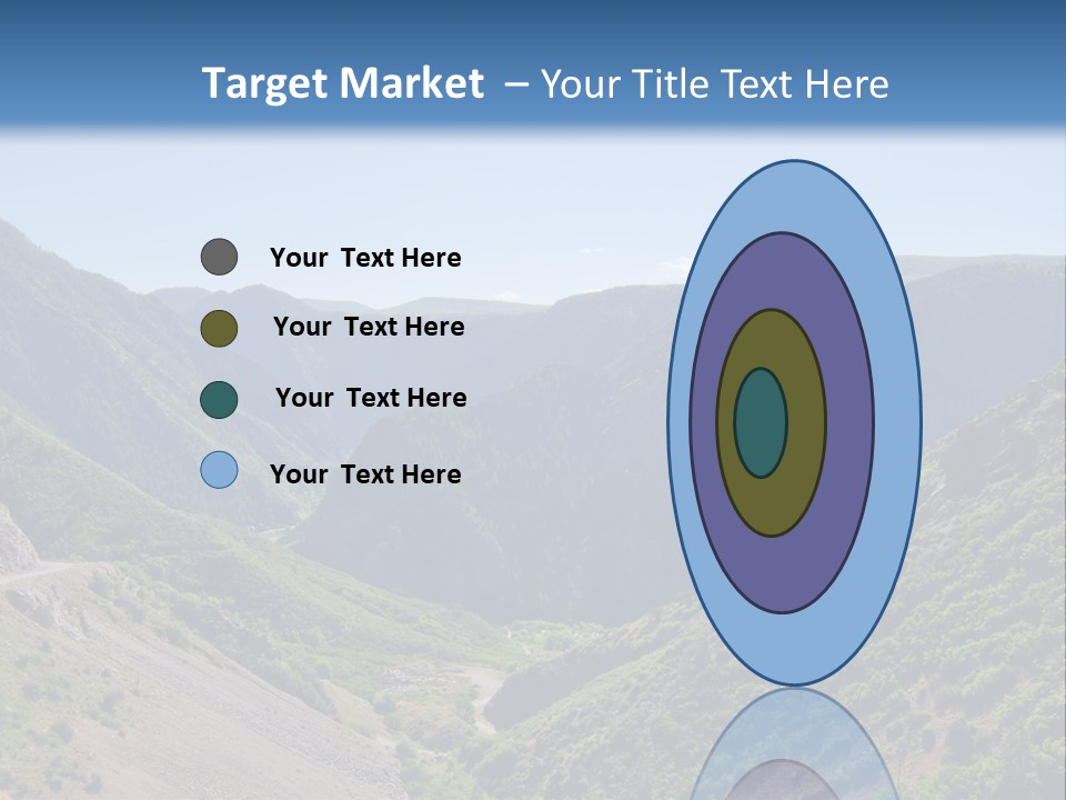 A Scenic View Of Mountains With A Road Going Through Them PowerPoint Template