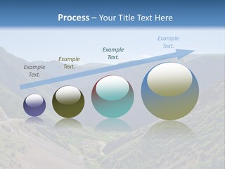 A Scenic View Of Mountains With A Road Going Through Them PowerPoint Template