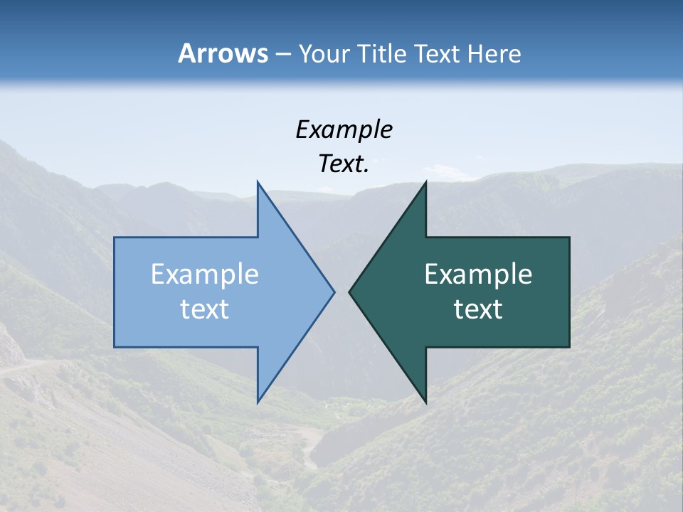 A Scenic View Of Mountains With A Road Going Through Them PowerPoint Template