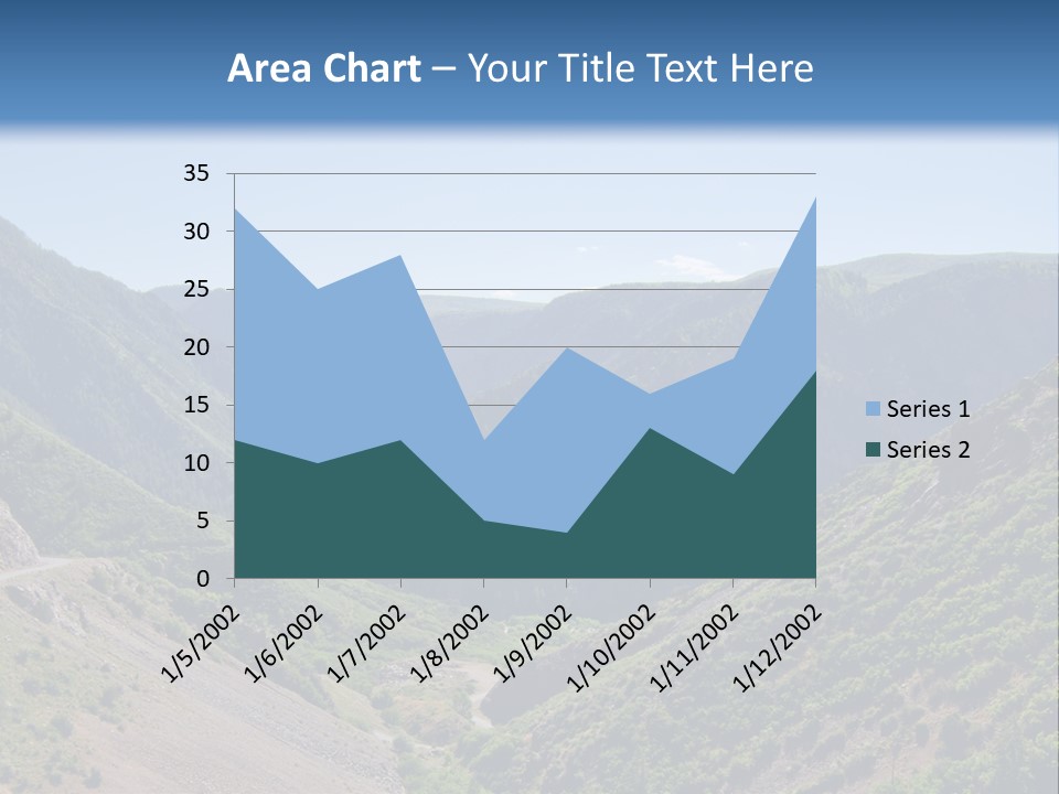 A Scenic View Of Mountains With A Road Going Through Them PowerPoint Template