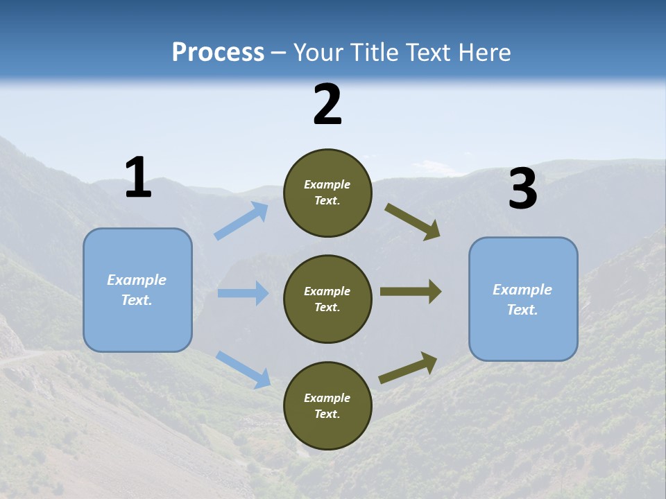 A Scenic View Of Mountains With A Road Going Through Them PowerPoint Template