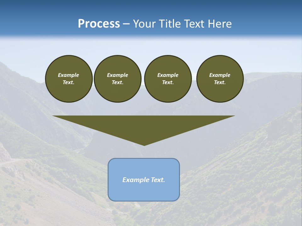A Scenic View Of Mountains With A Road Going Through Them PowerPoint Template