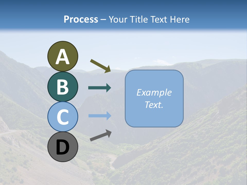 A Scenic View Of Mountains With A Road Going Through Them PowerPoint Template
