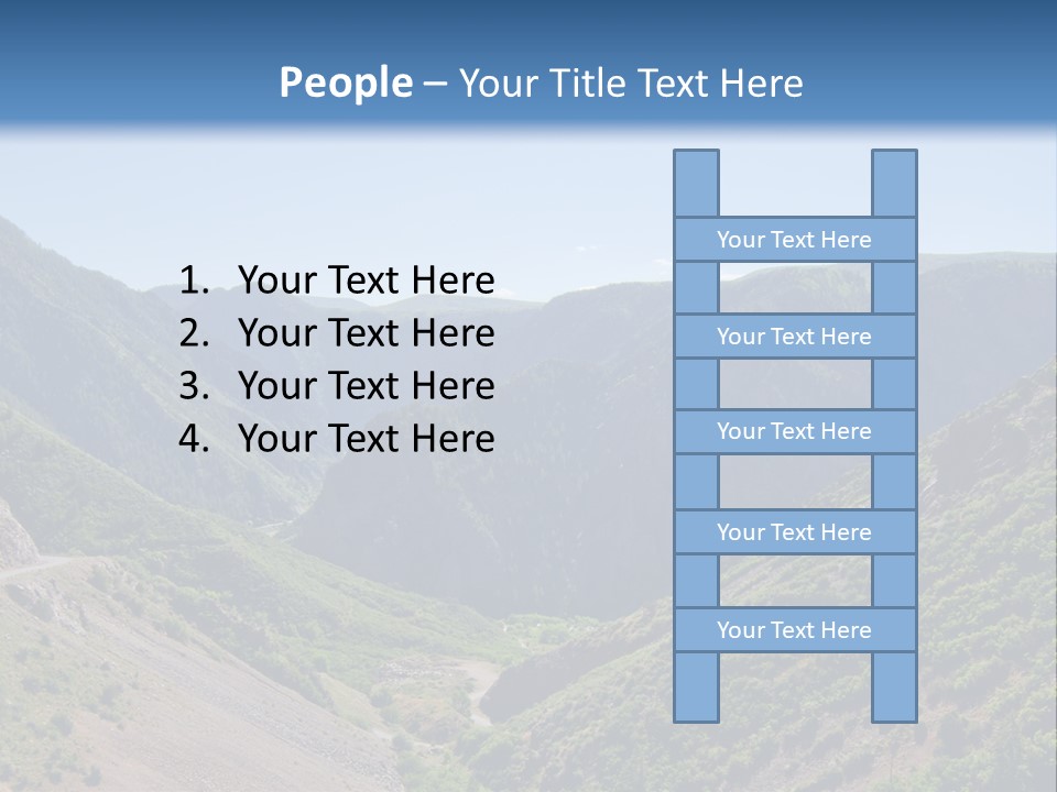 A Scenic View Of Mountains With A Road Going Through Them PowerPoint Template