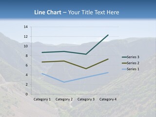 A Scenic View Of Mountains With A Road Going Through Them PowerPoint Template
