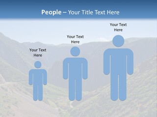 A Scenic View Of Mountains With A Road Going Through Them PowerPoint Template