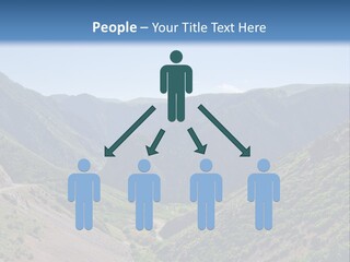 A Scenic View Of Mountains With A Road Going Through Them PowerPoint Template