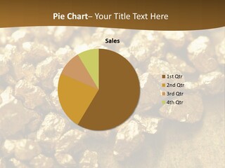 A Pile Of Gold Nuggets On A Table PowerPoint Template